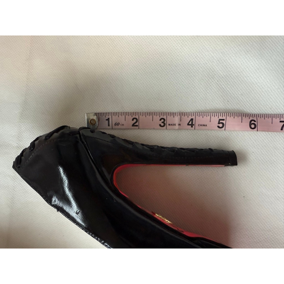 NIB Betsey Johnson Black Patent Leather Corset Dita Platform High Heel Size 7 - Picture 9 of 12